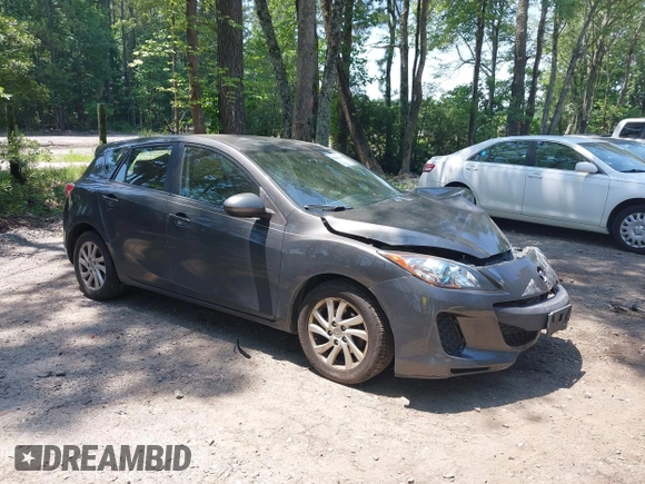 2012 Mazda 3 i Touring with VIN JM1BL1L85C1615214, listed as a IAAI auction lot 42563686 with 151,135 mi miles and . Bid and sale history available at DreamBid. Image 1.