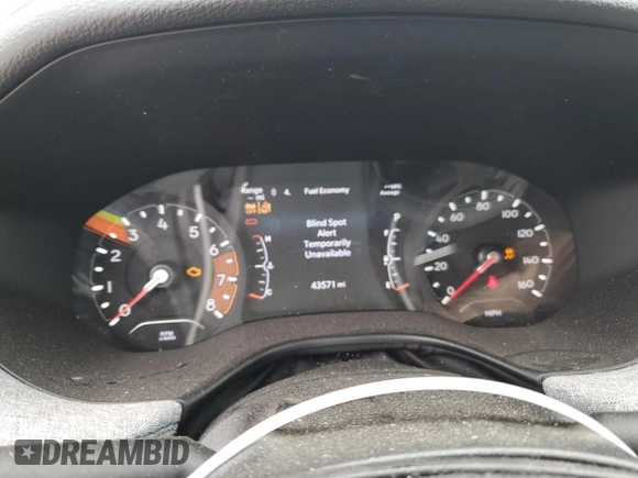 2022 Jeep Compass Altitude with VIN 3C4NJCBB0NT182568, listed as a Copart auction lot 85894384 with 43,571 mi miles and Salvage title. Bid and sale history available at DreamBid. Image 9.