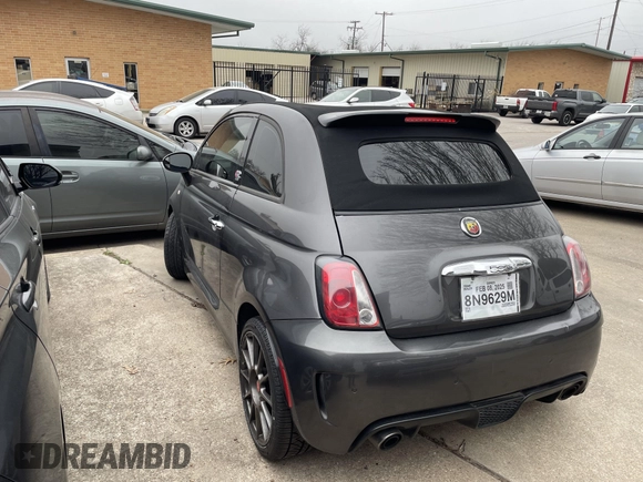 2014 FIAT 500 Abarth with VIN 3C3CFFJH8ET190132, listed as a IAAI auction lot 41574469 with 105,809 mi miles. Bid and sale history available at carsss.com. Image 3.
