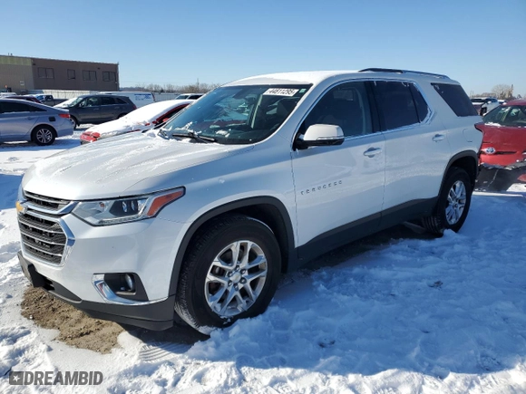 2018 Chevrolet Traverse LT Cloth with VIN 1GNEVGKW7JJ260772, listed as a Copart auction lot 44811295 with 112,263 mi miles and Salvage Title. Bid and sale history available at carsss.com. Image 1.