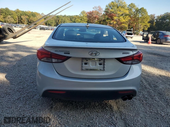 2014 Hyundai Elantra Coupe with VIN KMHDH6AH4EU026680, listed as a Copart auction lot 77350814 with 104,828 mi miles and Salvage Title. Bid and sale history available at carsss.com. Image 6.