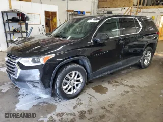 2018 Chevrolet Traverse LS with VIN 1GNERFKWXJJ219180, listed as a Copart auction lot 44424005 with 111,454 mi miles and Salvage Title. Bid and sale history available at carsss.com. Image 1.