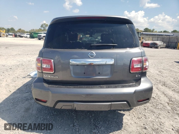 2020 Nissan Armada SL with VIN JN8AY2ND7L9109709, listed as a Copart auction lot 69056124 with 53,593 mi miles and Salvage Title. Bid and sale history available at carsss.com. Image 6.