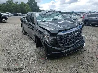 2023 GMC Sierra 1500 Denali Ultimate with VIN 1GTUUHEL9PZ273709, listed as a Copart auction lot 72153024 with 24,143 mi miles and Salvage Title. Bid and sale history available at carsss.com. Image 11.