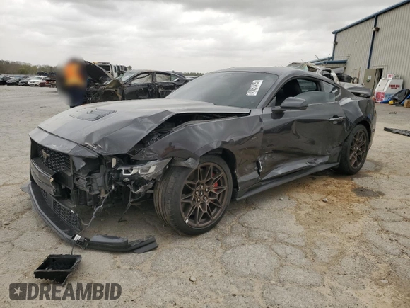 2024 Ford Mustang GT with VIN 1FA6P8CF8R5420289, listed as a Copart auction lot 49837415 with 19,636 mi miles and Salvage title. Bid and sale history available at DreamBid. Image 1.