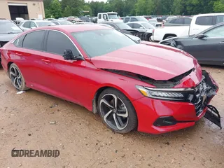 2021 Honda Accord Sport with VIN 1HGCV1F35MA061366, listed as a IAAI auction lot 42337122 with 70,934 mi miles and . Bid and sale history available at DreamBid. Image 1.
