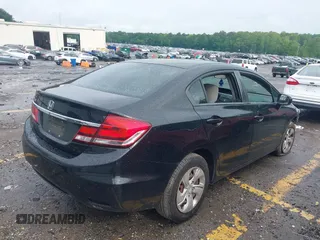 2015 Honda Civic LX with VIN 19XFB2F50FE218409, listed as a IAAI auction lot 42209021 with 165,918 mi miles and . Bid and sale history available at DreamBid. Image 4.
