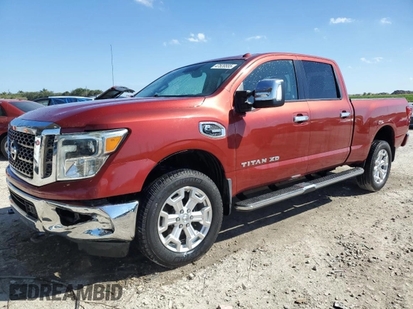 2016 Nissan Titan Platinum Reserve z VIN 1N6BA1F20GN508130, wystawiony jako Copart lot #58246965 z przebiegiem 62 604 mil mil oraz Czysty tytuł • Clean title. Historia ofert i sprzedaży dostępna na DreamBid. Obrazek 1.