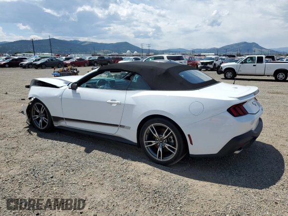 2024 Ford Mustang EcoBoost with VIN 1FAGP8UH7R5125351, listed as a Copart auction lot 62121375 with 9,149 mi miles and Salvage title. Bid and sale history available at DreamBid. Image 2.