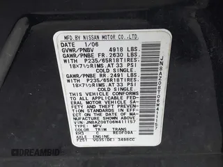 2006 Nissan Murano SL z VIN JN8AZ08T06W411157, wystawiony jako IAAI lot #41957424 z przebiegiem 121 902 mil mil oraz . Historia ofert i sprzedaży dostępna na DreamBid. Obrazek 9.