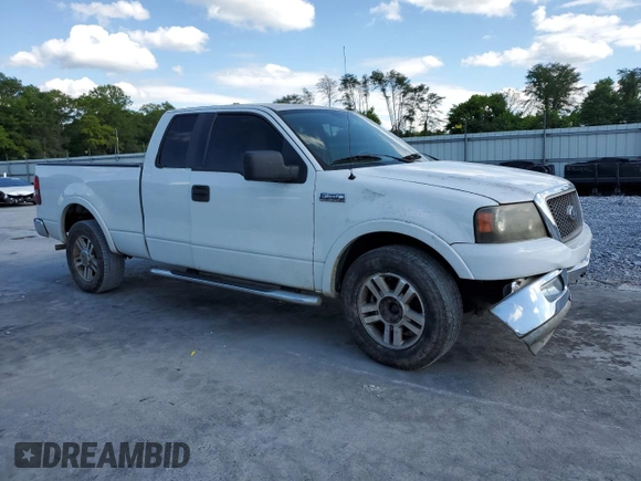 2005 Ford F-150 XLT with VIN 1FTPX12555NA74355, listed as a Copart auction lot 55799465 with 137,216 mi miles and Salvage title. Bid and sale history available at DreamBid. Image 4.