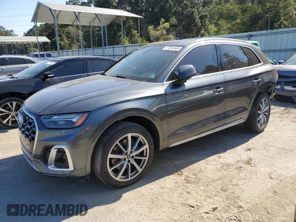 2021 Audi SQ5 Premium Plus with VIN WA1B4AFY0M2026456, listed as a Copart auction lot 77312444 with 74,103 mi miles and Salvage Title. Bid and sale history available at DreamBid. Image 1.