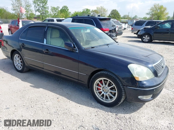 2003 Lexus LS 430 with VIN JTHBN30F330096029, listed as a IAAI auction lot 42266639 with 243,702 mi miles and . Bid and sale history available at DreamBid. Image 1.