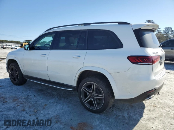 2022 Mercedes-Benz GLS with VIN 4JGFF5KE8NA802405, listed as a Copart auction lot 43269675 with 21,302 mi miles and Salvage Title. Bid and sale history available at carsss.com. Image 2.