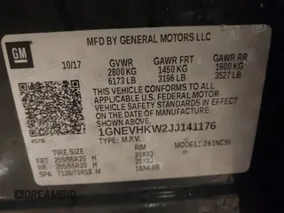 2018 Chevrolet Traverse LT Leather with VIN 1GNEVHKW2JJ141176, listed as a IAAI auction lot 41523361 with 75,103 mi miles. Bid and sale history available at carsss.com. Image 9.