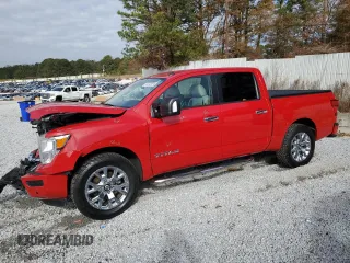 2021 Nissan Titan SV with VIN 1N6AA1EFXMN530809, listed as a Copart auction lot 84702004 with 38,517 mi miles and Salvage Title. Bid and sale history available at DreamBid. Image 1.