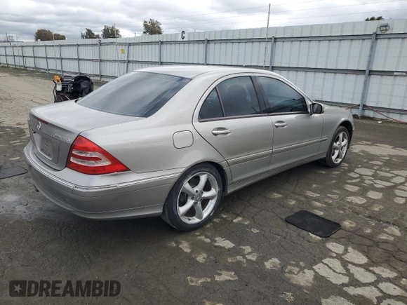 2004 Mercedes-Benz C 230 Kompressor with VIN WDBRF40J54A623277, listed as a Copart auction lot 45769675 with 166,842 mi miles and Salvage Title. Bid and sale history available at DreamBid. Image 3.