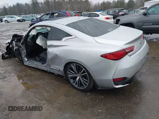 2018 Infiniti Q60 3.0t LUXE with VIN JN1EV7EL4JM391184, listed as a IAAI auction lot 41688193 with 123,925 mi miles. Bid and sale history available at carsss.com. Image 3.