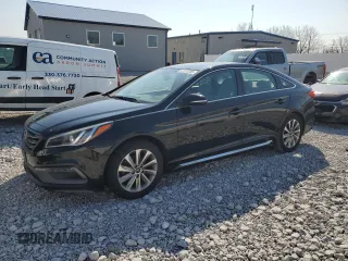 2015 Hyundai Sonata Sport with VIN 5NPE34AF9FH093247, listed as a Copart auction lot 47123355 with 106,105 mi miles and Clean title. Bid and sale history available at DreamBid. Image 1.