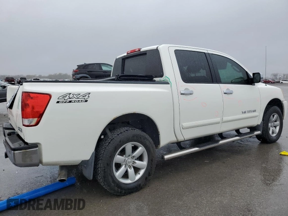 2010 Nissan Titan LE with VIN 1N6AA0EC3AN314733, listed as a Copart auction lot 81301574 with 120,683 mi miles and Salvage Title. Bid and sale history available at carsss.com. Image 3.