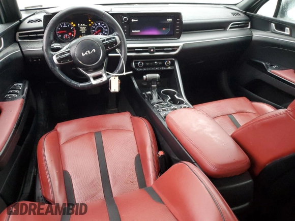 2022 Kia K5 GT-Line with VIN 5XXG64J22NG141744, listed as a Copart auction lot 45265975 with 49,175 mi miles and Clean Title. Bid and sale history available at carsss.com. Image 8.