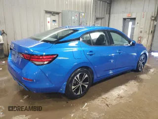 2022 Nissan Sentra SV with VIN 3N1AB8CV0NY301811, listed as a Copart auction lot 49509215 with 38,549 mi miles and Salvage Title. Bid and sale history available at carsss.com. Image 3.