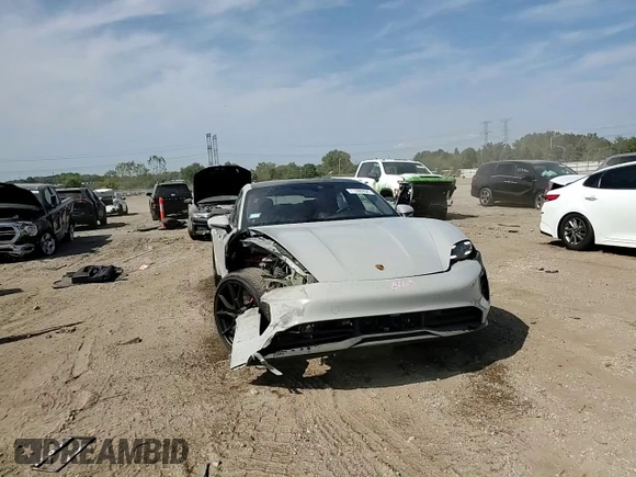 2023 Porsche Taycan GTS with VIN WP0AD2Y10PSA47385, listed as a Copart auction lot 71398934 with 12,108 mi miles and Salvage Title. Bid and sale history available at DreamBid. Image 14.