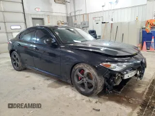 2017 Alfa Romeo Giulia with VIN ZARFAEDN6H7533554, listed as a Copart auction lot 46048083 with 77,894 mi miles. Bid and sale history available at carsss.com. Image 4.