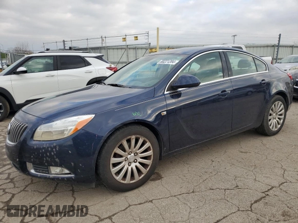 2011 Buick Regal CXL RL3 with VIN 2G4GR5EC7B9178996, listed as a Copart auction lot 80221204 with 126,810 mi miles and Salvage Title. Bid and sale history available at carsss.com. Image 1.