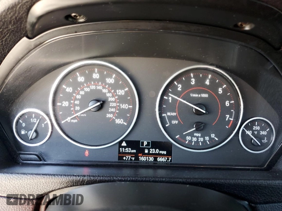 2016 BMW 3 Series 328i with VIN WBA8E9C50GK644867, listed as a Copart auction lot 50156725 with 160,130 mi miles and Clean Title. Bid and sale history available at DreamBid. Image 9.