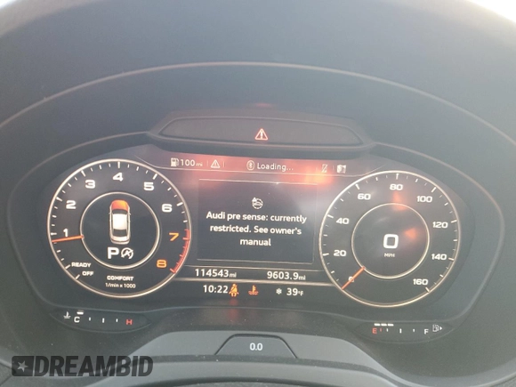 2017 Audi A3 Premium Plus with VIN WAUJ8GFF1H1026563, listed as a Copart auction lot 48222885 with 114,543 mi miles and Salvage Title. Bid and sale history available at DreamBid. Image 9.