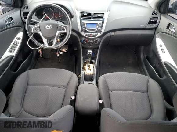 2012 Hyundai Accent SE with VIN KMHCU5AE1CU019559, listed as a Copart auction lot 65235685 with 119,556 mi miles and Salvage title. Bid and sale history available at DreamBid. Image 8.