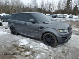 2016 Land Rover Range Rover Sport HSE with VIN SALWR2KF4GA635149, listed as a Copart auction lot 46908775 with 196,015 mi miles and Clean Title. Bid and sale history available at DreamBid. Image 4.
