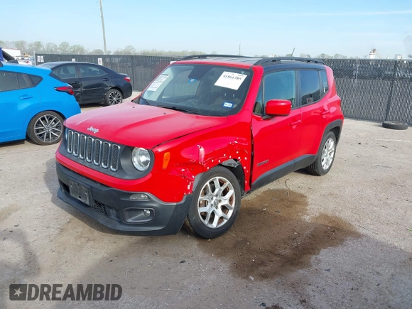 2015 Jeep Renegade Latitude with VIN ZACCJABT0FPB53417, listed as a IAAI auction lot 41861385 with 152,005 mi miles. Bid and sale history available at carsss.com. Image 17.