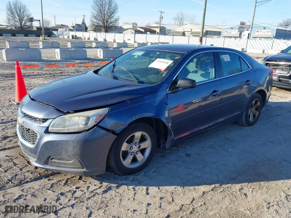 2014 Chevrolet Malibu LS with VIN 1G11B5SLXEF140170, listed as a IAAI auction lot 41489058 with 121,970 mi miles. Bid and sale history available at carsss.com. Image 2.