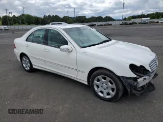 2006 Mercedes-Benz C with VIN WDBRF54J96A913217, listed as a Copart auction lot 60497924 with 219,657 mi miles and Salvage Title. Bid and sale history available at DreamBid. Image 4.