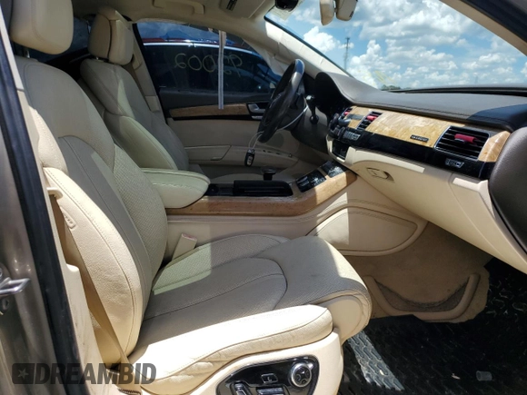 2012 Audi A8 L with VIN WAURVAFD3CN024063, listed as a Copart auction lot 81508834 with 92,002 mi miles and Salvage Title. Bid and sale history available at carsss.com. Image 7.
