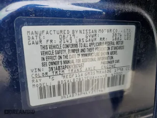 2019 Nissan Sentra S with VIN 3N1AB7AP4KY397467, listed as a Copart auction lot 48170405 with 81,391 mi miles and Salvage Title. Bid and sale history available at carsss.com. Image 14.