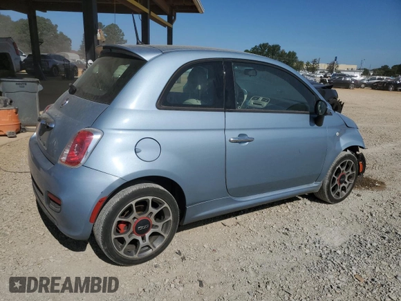 2014 FIAT 500 Sport with VIN 3C3CFFBR0ET301019, listed as a Copart auction lot 76070454 with 43,212 mi miles and Salvage Title. Bid and sale history available at carsss.com. Image 3.