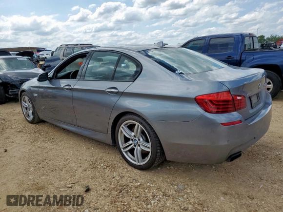2016 BMW 5 Series 550i xDrive with VIN WBAKP9C51GD981293, listed as a Copart auction lot 60735095 with Not provided miles and Salvage title. Bid and sale history available at DreamBid. Image 2.