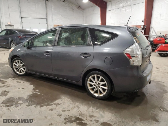 2012 Toyota Prius v Two with VIN JTDZN3EU7C3136196, listed as a Copart auction lot 48661875 with 174,926 mi miles and Salvage Title. Bid and sale history available at carsss.com. Image 2.