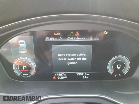 2021 Audi A5 S line Premium Plus z VIN WAUTAAF56MA019040, wystawiony jako Copart lot #51706225 z przebiegiem 47 587 mil mil oraz Szkoda całkowita • Salvage title. Historia ofert i sprzedaży dostępna na DreamBid. Obrazek 9.