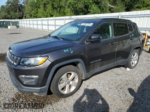2020 Jeep Compass Latitude with VIN 3C4NJCBB4LT102217, listed as a Copart auction lot 59883755 with 56,257 mi miles and Non repairable. Bid and sale history available at DreamBid. Image 1.