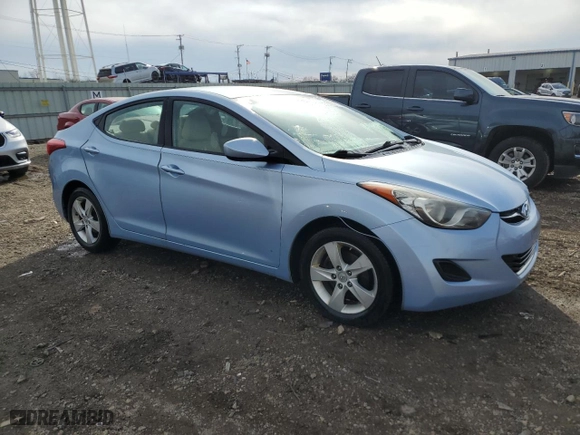 2011 Hyundai Elantra Ltd with VIN KMHDH4AE2BU104654, listed as a Copart auction lot 50152785 with 110,478 mi miles and Salvage Title. Bid and sale history available at carsss.com. Image 4.
