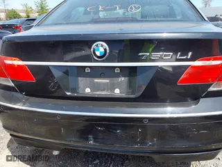 2008 BMW 7 Series 750Li with VIN WBAHN83518DT82406, listed as a IAAI auction lot 42037591 with 144,624 mi miles. Bid and sale history available at carsss.com. Image 12.