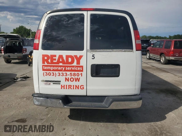 2016 Chevrolet Express Passenger LT with VIN 1GAZGPFG5G1270709, listed as a Copart auction lot 64763585 with 155,425 mi miles and Clean title. Bid and sale history available at DreamBid. Image 6.