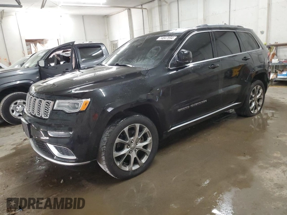 2019 Jeep Grand Cherokee Summit with VIN 1C4RJFJT6KC814199, listed as a Copart auction lot 74847594 with 100,514 mi miles and Non Repairable. Bid and sale history available at carsss.com. Image 1.