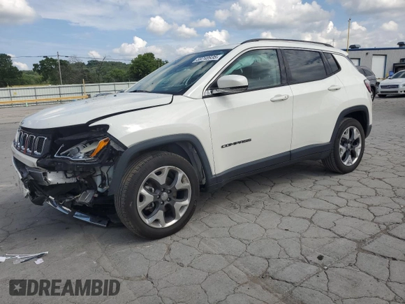 2019 Jeep Compass Limited с VIN 3C4NJCCB2KT664534, выставлен на аукционе Copart как лот 59748935 с пробегом 68 433 миль миль и Списание • Salvage title. История ставок и продаж доступна на DreamBid. Изображение 1.
