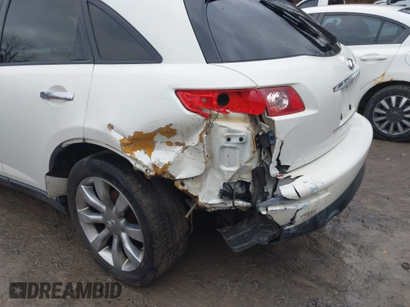 2004 Infiniti FX with VIN JNRBS08W44X402872, listed as a IAAI auction lot 41673657 with 141,060 mi miles and . Bid and sale history available at carsss.com. Image 6.