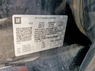 2020 Chevrolet Tahoe Commercial z VIN 1GNLCDEC9LR270589, wystawiony jako Copart lot #60868145 z przebiegiem 74 238 mil mil oraz Szkoda całkowita • Salvage title. Historia ofert i sprzedaży dostępna na DreamBid. Obrazek 13.
